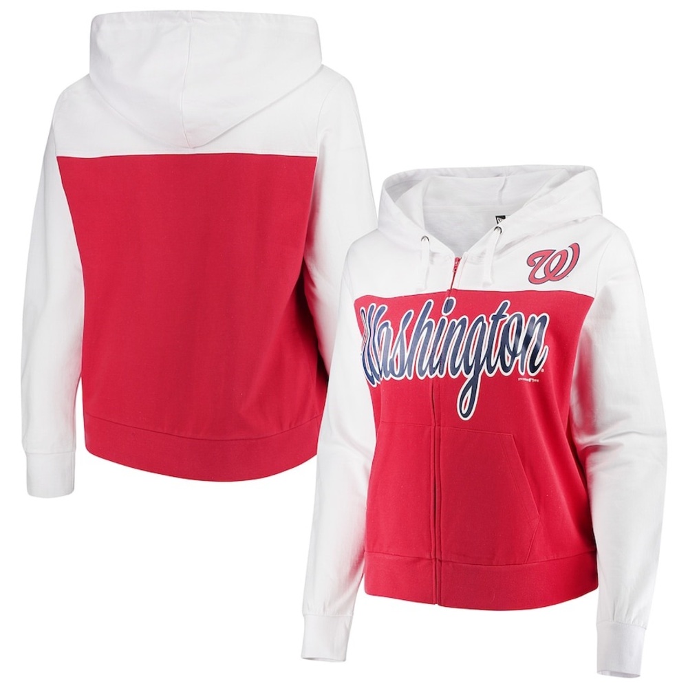 Washington Nationals 5th & Ocean Full-Zip Hoodie